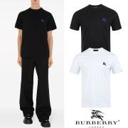 ●6월 판매 7위● BURBERRY 버버리 블루기사자수 포인트탭 실켓 티셔츠