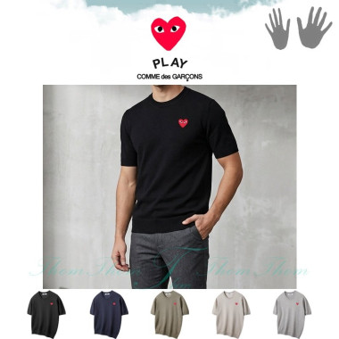 COMME DES GARCONS 꼼데가르송 쿨 라운드 반팔 니트