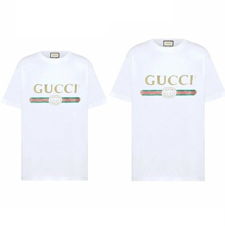 GUCCI 구찌 페이크 커플 반팔티