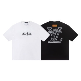 LOUIS VUITTON 루이비통 6339 스티치 시그니처 로고 반팔