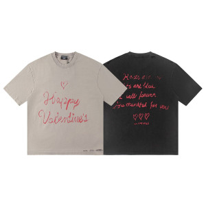 BALENCIAGA 발렌시아가 6438 발렌타인데이 구제 워싱 반팔