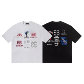 BALENCIAGA 발렌시아가 6577 멀티 아이콘 로고 반팔