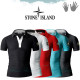 STONE ISLAND 스톤아일랜드 단추 배색 카라 반팔