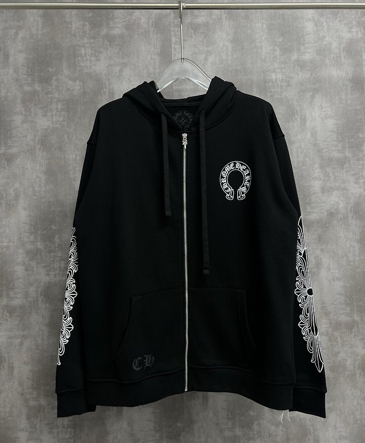 CHROME HEARTS 크롬하츠 홀스슈 플로랄 집업 후드 자켓 2COLOR
