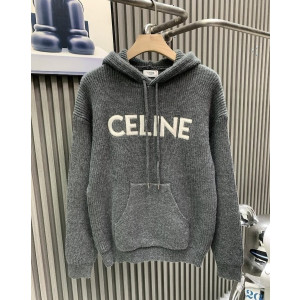 CELINE 셀린느 자수 울 후드 니트 2COLOR